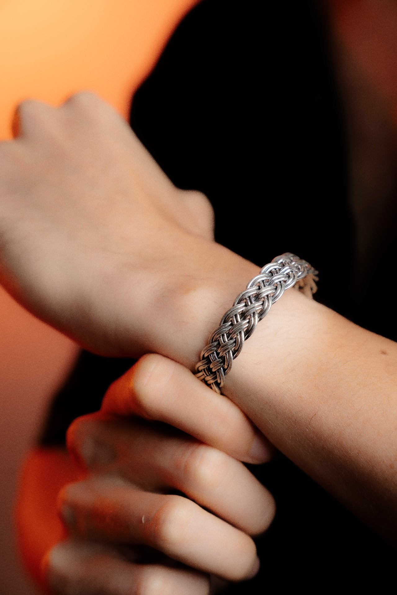 Sterling silver bracelets for men