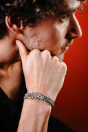 Sterling silver bracelets for men