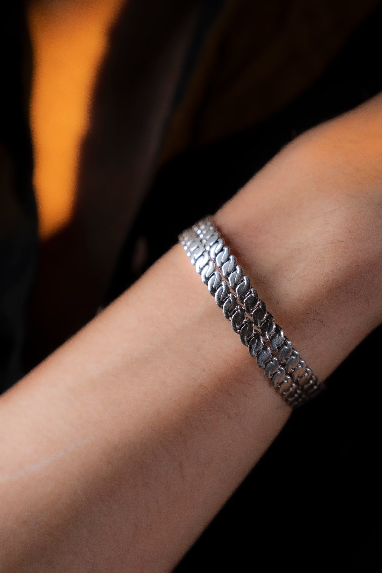 Sterling silver bracelets for men