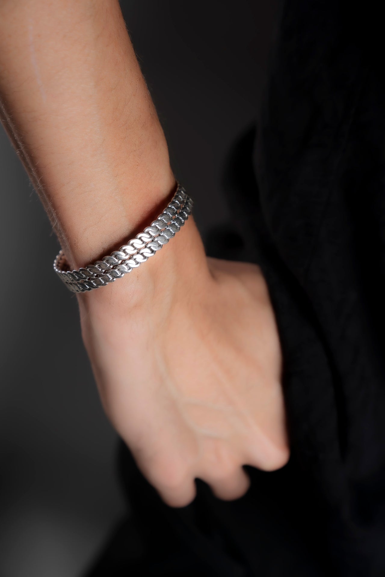 Sterling silver bracelets for men