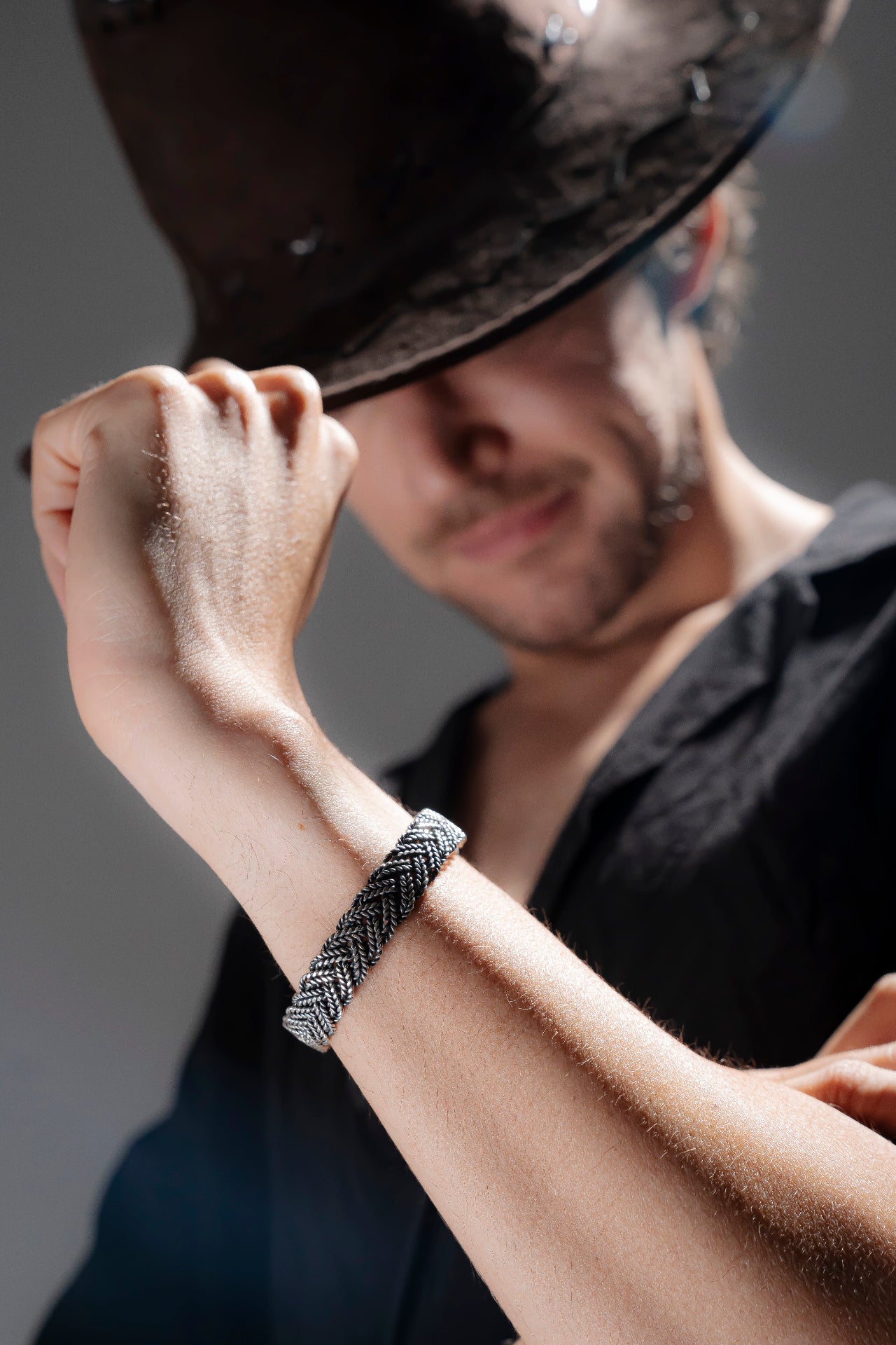 Sterling silver bracelets for men