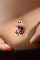Crimson Rose Rebel Belly Button Ring