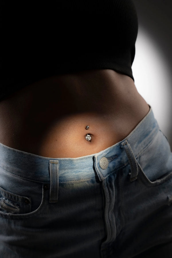 Scarlet Bloom Belly Button Ring