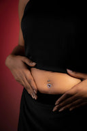Crystal Frame Belly Button Ring