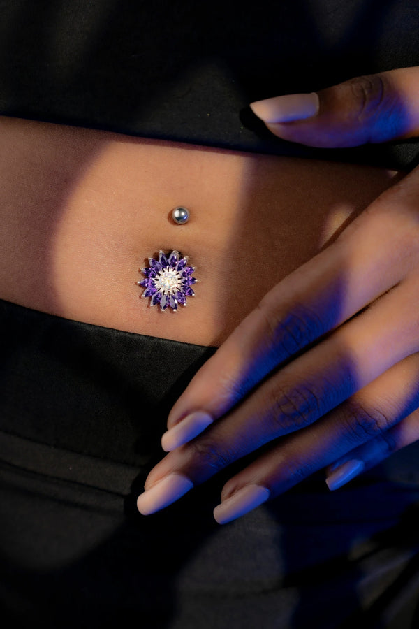 Aurora Bloom Belly Button Ring