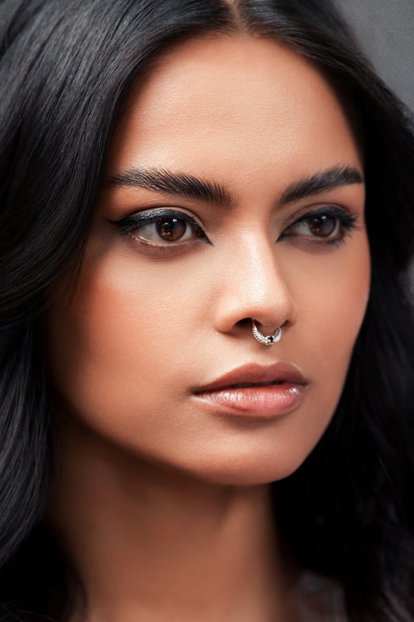 Noctra Silver Septum Ring