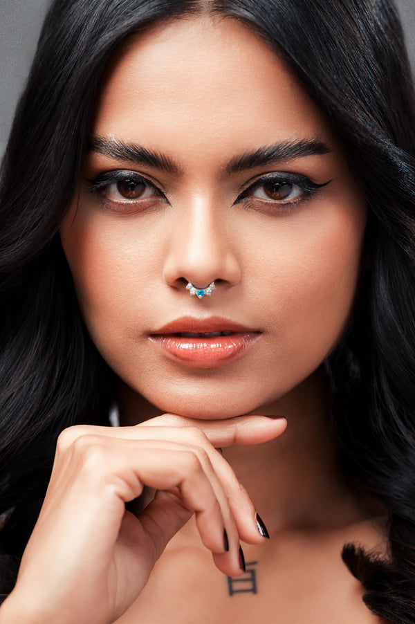 Nerin Silver Septum Ring