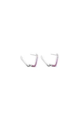 Power Trip 925 Sterling Silver Hoop Earrings
