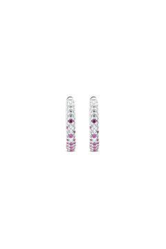 Open Secret 925 Sterling Silver Hoop Earrings