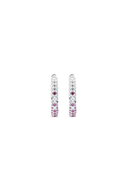 Open Secret 925 Sterling Silver Hoop Earrings
