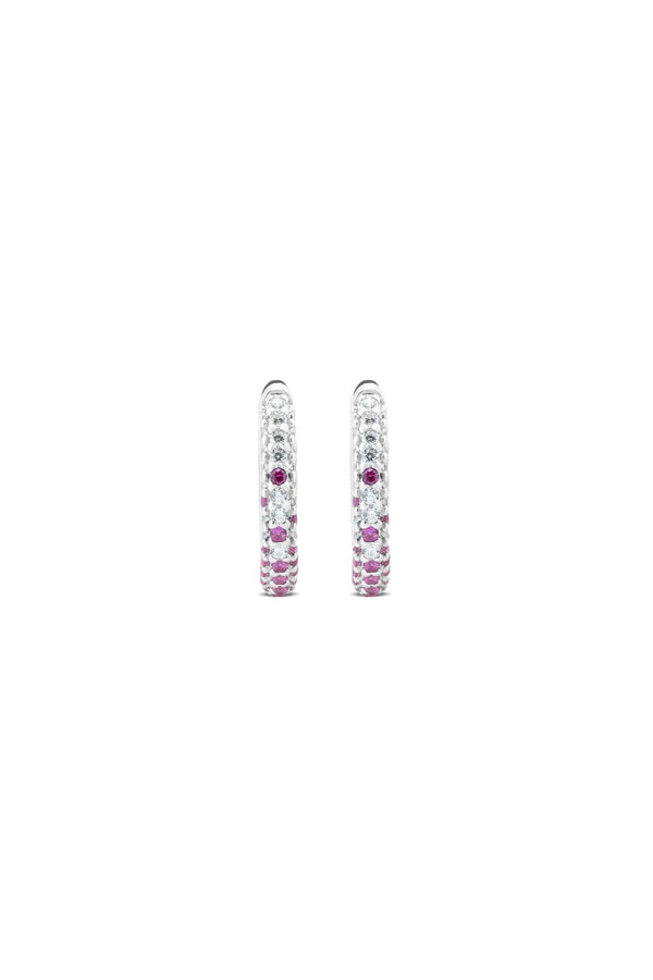 Open Secret 925 Sterling Silver Hoop Earrings
