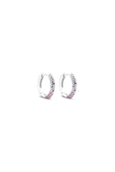 Open Secret 925 Sterling Silver Hoop Earrings