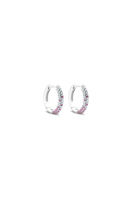 Open Secret 925 Sterling Silver Hoop Earrings