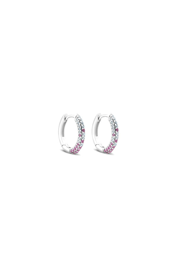 Open Secret 925 Sterling Silver Hoop Earrings