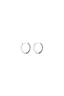 Open Secret 925 Sterling Silver Hoop Earrings