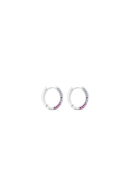 Open Secret 925 Sterling Silver Hoop Earrings
