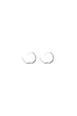 Open Secret 925 Sterling Silver Hoop Earrings