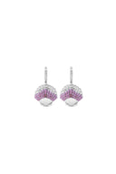 Veiled Threat 925 Sterling Silver Hinged Huggie Hoop Earrings