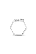Puzzle Piece 925 Sterling Silver Hexagonal Ring