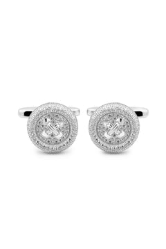 Black Tie 925 Sterling Silver Cufflinks