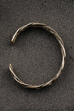 Ashen Twist Men's Silver Kada