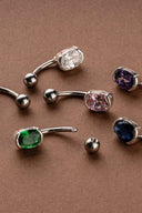 Classic Oval Belly Button Ring