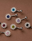 Starlight Blossom Belly Button Ring
