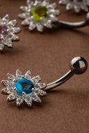 Starlight Blossom Belly Button Ring