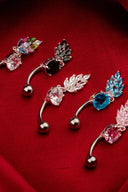 Crimson Warden Belly Button Ring