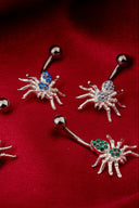 Spider Spark Belly Button Ring