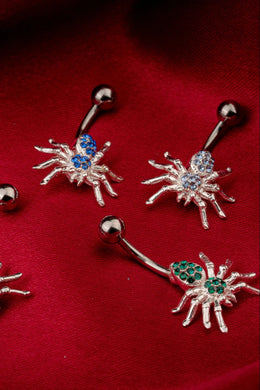 Spider Spark Belly Button Ring