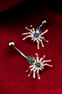 Spider Spark Belly Button Ring
