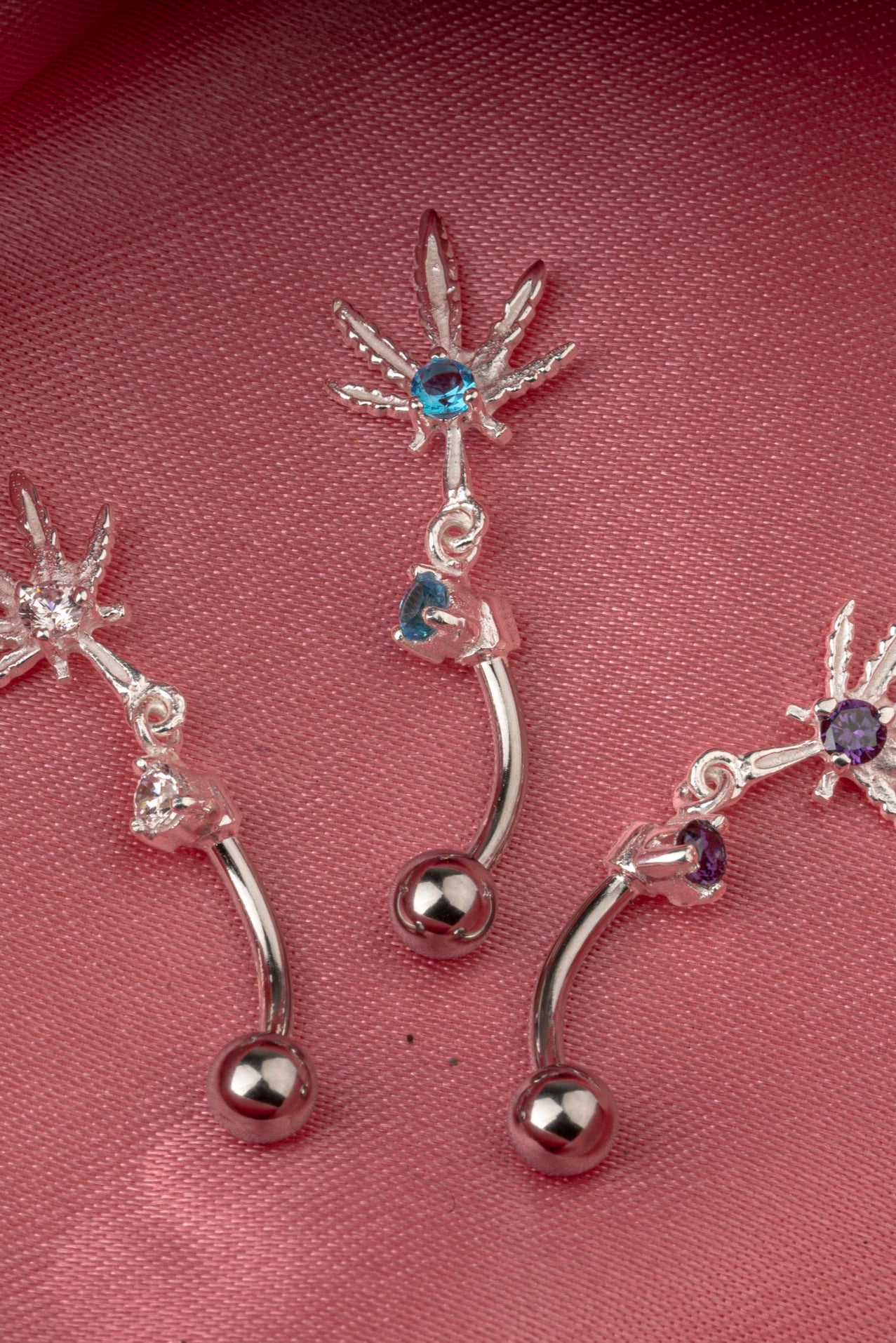 Celestial Leaf Belly Button Ring