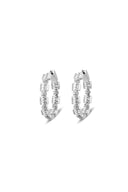 Eclectic 925 Sterling Silver Hoop Earrings