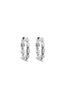 Eclectic 925 Sterling Silver Hoop Earrings