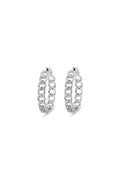 Inner Circle 925 Sterling Silver Hoop Earrings