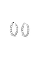 Inner Circle 925 Sterling Silver Hoop Earrings