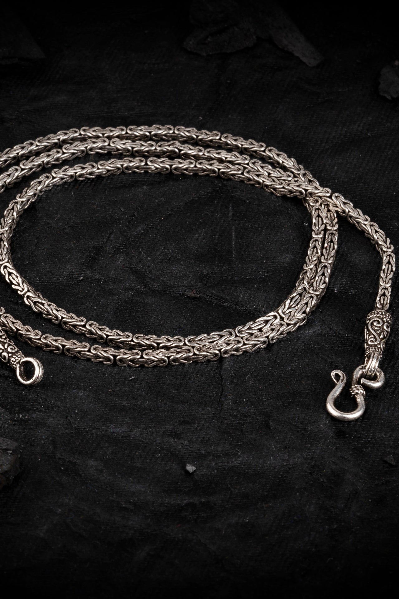 silver neck chain for men