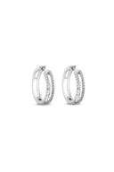 Double Take 925 Sterling Silver Huggie Hoop Earrings