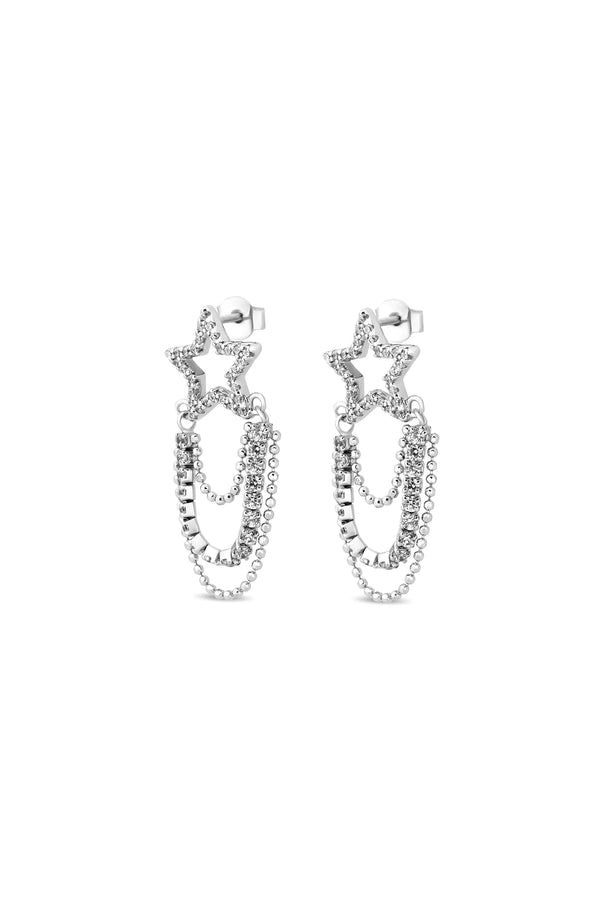 Starstruck 925 Sterling Silver Drop Earrings