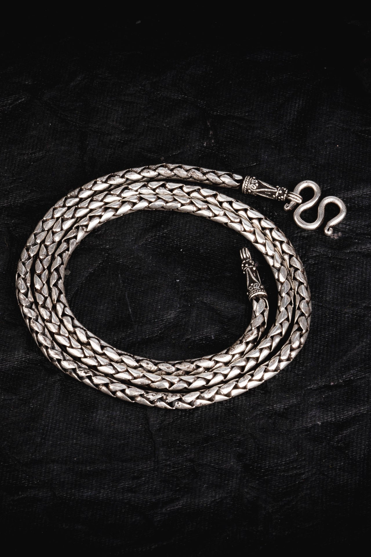 silver neck chain for men