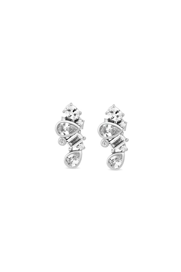 What If 925 Sterling Silver Stud Earrings