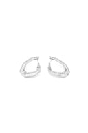 New Angle 925 Sterling Silver Hoop Earrings