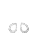 New Angle 925 Sterling Silver Hoop Earrings