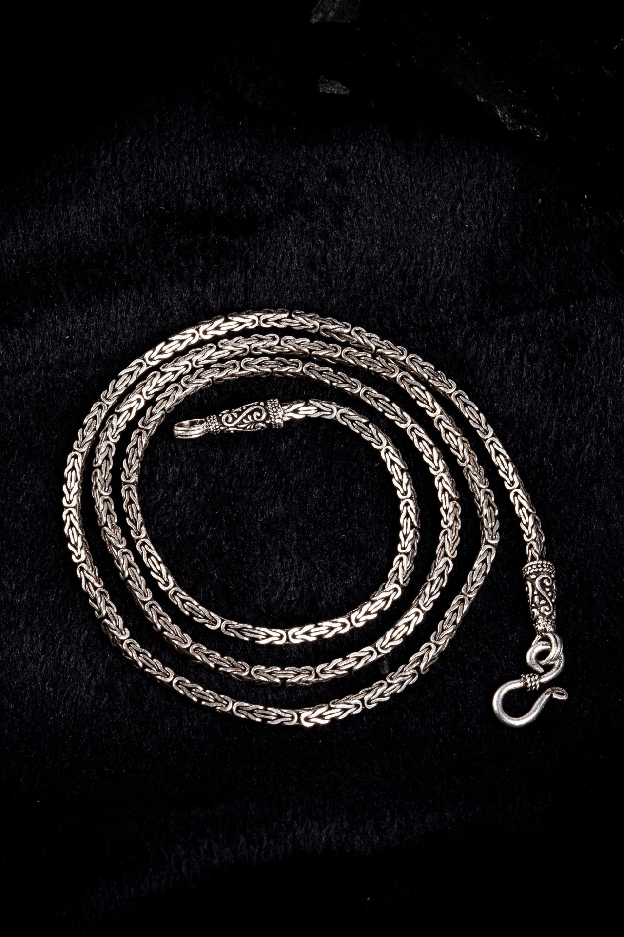 silver neck chain for men
