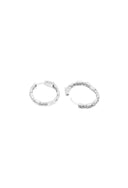 Eclectic 925 Sterling Silver Hoop Earrings