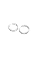 Inner Circle 925 Sterling Silver Hoop Earrings