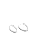 Second Nature 925 Sterling Silver Hoop Earrings