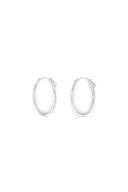 Second Nature 925 Sterling Silver Hoop Earrings