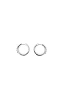 Double Take 925 Sterling Silver Huggie Hoop Earrings